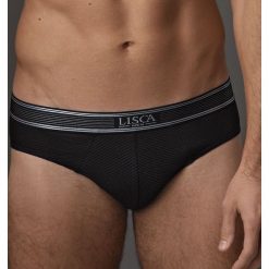 Slipy LISCA Zeus Modal Black. Czarne slipy męskie marki Lisca, s, bez wzorów, z elastanu. Za 66,99 zł.