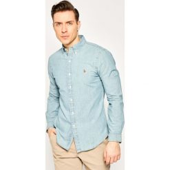 Koszula Polo Ralph Lauren Core Replen 710548538. Niebieskie koszule męskie Polo Ralph Lauren, xl, bez wzorów, casualowe, polo, bez rękawów. Za 549,00 zł.