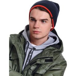 CZAPKA MĘSKA. Czapki męskie Top Secret, na zimę, bez wzorów, z dzianiny. Za 39,99 zł.