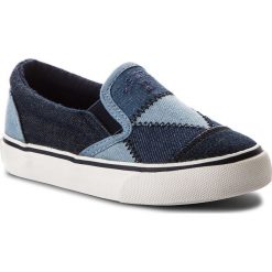 Tenisówki BIG STAR - AA374054 Navy. Niebieskie trampki chłopięce marki BIG STAR, bez wzorów, z materiału, retro, bez zapięcia. Za 79,00 zł.