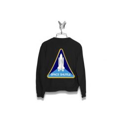 Bluza Space Shuttle Męska. Czarne bluzy damskie Failfake, s, bez wzorów, bez kołnierzyka, bez rękawów, bez kaptura. Za 170,00 zł.