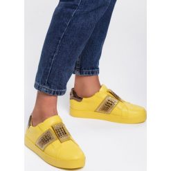 Żółte Sneakersy Move Around. Żółte buty sportowe damskie Renee, w paski, sportowe. Za 59,99 zł.