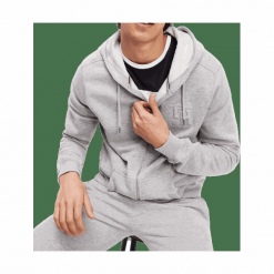 Tommy Hilfiger bluza męska UM0UM01632 Hoodie FZ HWK, XL szara. Szare bluzy męskie TOMMY HILFIGER, xl, bez wzorów, bez kołnierzyka, bez rękawów, bez kaptura. W wyprzedaży za 209,00 zł.