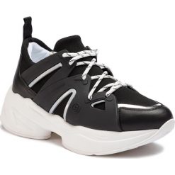 Sneakersy LIU JO - Jog 07 B19037 TX038 Black 22222. Czarne półbuty damskie marki Liu Jo, na co dzień, bez wzorów, ze skóry, bez obcasa, na koturnie, bez zapięcia. Za 739,00 zł.