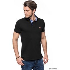 Koszulki polo: Koszulka polo czarna z jeansem