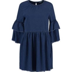 Sukienki: ONLY ONLFLYNN RAW EDGE DRESS Sukienka jeansowa dark blue denim
