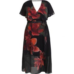 Długie sukienki: City Chic TROPICAL FLORAL Długa sukienka black