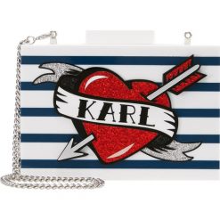 Kopertówki damskie: KARL LAGERFELD CAPTAIN KARL MINAUDIERE Kopertówka white