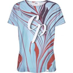 Colour Pleasure Koszulka damska CP-030 284 niebiesko-różowa r. XS/S. Czerwone bluzki damskie marki Colour pleasure, s. Za 70,35 zł.