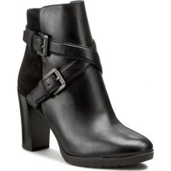 Botki GEOX - D Raphal A D643AA 04323 C9999 Czarny. Szare botki damskie na obcasie marki Geox, z gumy. W wyprzedaży za 329,00 zł.