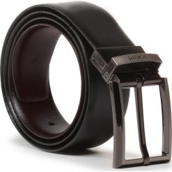 Pasek Męski JOOP! - 7239R Black/D'Brown 205. Pomarańczowe paski męskie JOOP!, w paski, ze skóry. W wyprzedaży za 319,00 zł.