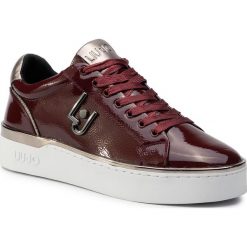 Sneakersy LIU JO - Silvia 01 B69015 P0131 Bordeaux S1703. Czerwone półbuty damskie Liu Jo, z aplikacjami, ze skóry, bez obcasa, na płaskiej podeszwie, bez zapięcia. W wyprzedaży za 369,00 zł.