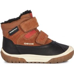 Geox chłopięce buty zimowe Omar 25 brązowe. Pomarańczowe buty chłopięce zimowe Geox, z materiału, na rzepy. Za 309,00 zł.