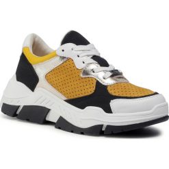 Sneakersy S.OLIVER - 5-23605-35 Saffron Comb 609. Żółte półbuty damskie S.Oliver, na co dzień, bez wzorów, ze skóry ekologicznej, bez obcasa, na płaskiej podeszwie, bez zapięcia. Za 279,00 zł.