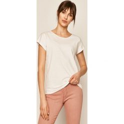 Medicine - T-shirt Basic. Czarne bluzki damskie MEDICINE, s, z aplikacjami, z bawełny, casualowe, z okrągłym kołnierzem. Za 59,90 zł.