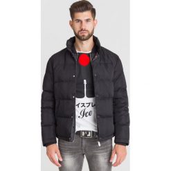 CZARNA KURTKA ARMANI EXCHANGE PIKOWANA. Czarne płaszcze męskie Armani Exchange, xl, bez wzorów, bez kaptura. Za 664,50 zł.