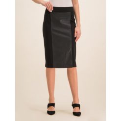 Spódnica ołówkowa DKNY P9JHEDZX. Czarne spódniczki damskie DKNY, bez wzorów, z elastanu, midi, ołówkowe. W wyprzedaży za 289,00 zł.