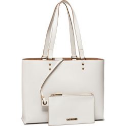 Torebka LOVE MOSCHINO - JC4024PP1ALD0100 Bianco. Białe torebki klasyczne damskie Love Moschino, bez wzorów, ze skóry ekologicznej, klasyczne, bez dodatków. Za 779,00 zł.