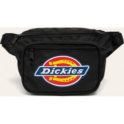 Dickies - Nerka. Czarne nerki damskie Dickies, w paski, z poliesteru, małe, z nadrukiem, bez dodatków. Za 149,90 zł.