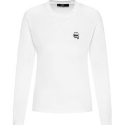 Bluzka Karl Lagerfeld Ikonik 201W1714. Czarne bluzki damskie KARL LAGERFELD, s, bez wzorów, z bawełny, bez kołnierzyka, bez rękawów. W wyprzedaży za 329,00 zł.
