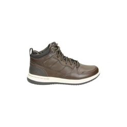 Kozaki i kalosze Skechers 65691-CHOC. Brązowe buty zimowe męskie Skechers. Za 307,59 zł.