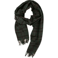 Popielato-Bordowy Elegancki Szalik Firmy V.Fraas - Cashmink - w Kratkę, z Frędzlami SZAAKR0588. Czerwone szaliki męskie V. Fraas, na zimę, w kratkę, z wełny. Za 55,00 zł.