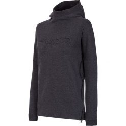 Bluza damska BLD006 - ciemny szary melanż. Szare bluzy damskie 4f, bez wzorów, z bawełny, bez rękawów, bez kaptura. W wyprzedaży za 79,99 zł.
