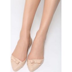 Beżowe Balerinki Filament. Brązowe baleriny damskie marki Born2be, na płaskiej podeszwie. Za 24,99 zł.