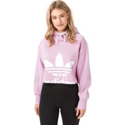 Adidas Originals Bluza Różowy Fioletowy. Różowe bluzy damskie adidas Originals, z nadrukiem, z bawełny, bez rękawów, bez kaptura. Za 283,95 zł.