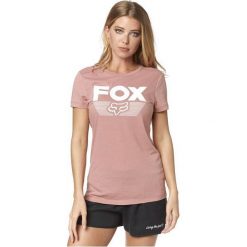 FOX T-Shirt Damski Ascot Ss Crew Tee M Różowy. Różowe koszulki damskie marki FOX, m, z nadrukiem, bez kołnierzyka, bez rękawów. Za 117,00 zł.