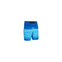 Spodenki surfing standardowe BS 900S TRASH. Niebieskie koszulki męskie OLAIAN, s, bez wzorów, z elastanu, klasyczne, na fitness i siłownię. Za 99,99 zł.