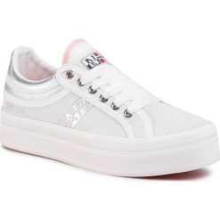 Sneakersy NAPAPIJRI - Nest NP0A4ESX0 White/Silver 2Z1. Szare półbuty damskie Napapijri, ze skóry ekologicznej. Za 339,00 zł.