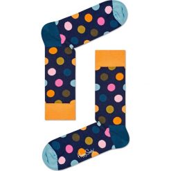 Happy Socks - Skarpety Big Dot. Szare skarpetki męskie marki Happy Socks, z elastanu. W wyprzedaży za 27,90 zł.