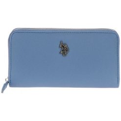 U.S. POLO ASSN. portfel damski Portsmouth jasnoniebieski. Niebieskie portfele damskie U.S. Polo Assn., bez wzorów. Za 209,00 zł.