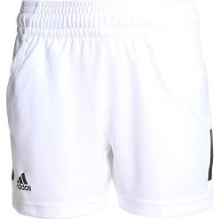 Adidas Performance CLUB SHORT Krótkie spodenki sportowe white. Białe spodenki chłopięce adidas Performance, z materiału, sportowe. Za 139,00 zł.