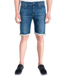Pepe Jeans Cage Szorty Niebieski. Niebieskie spodenki i szorty męskie Pepe Jeans, bez wzorów, z elastanu. Za 309,95 zł.