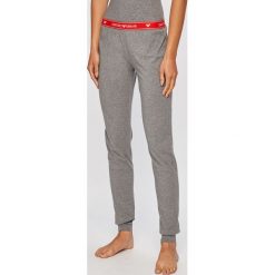 Emporio Armani - Spodnie piżamowe. Szare piżamy damskie Emporio Armani, s, z elastanu. W wyprzedaży za 179,90 zł.