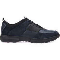 Półbuty GEOX U TRACCIA. Niebieskie derby męskie Geox, ze skóry. Za 379,90 zł.