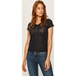 Morgan - T-shirt. Niebieskie bluzki damskie Morgan, s, bez wzorów, z elastanu, casualowe, bez kołnierzyka, z krótkim rękawem. Za 159,90 zł.