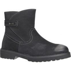 Czarne botki z metalową ozdobą sergio leone tr720. Czarne botki damskie Sergio Leone, bez obcasa, bez zapięcia. Za 149,99 zł.