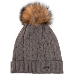 Czapka WITTCHEN - 89-HF-201-8 Szary. Szare czapki damskie Wittchen, bez wzorów, z materiału. W wyprzedaży za 119,00 zł.