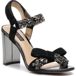 Sandały SCA'VIOLA - F-154 Suede Black. Czarne klapki damskie Sca'viola, bez wzorów, ze skóry, bez obcasa, na obcasie. Za 459,00 zł.
