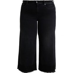 Ashley Graham x Marina Rinaldi IGLOO TWO TONED CULOTTES Jeansy Dzwony nero. Czarne jeansy damskie Ashley Graham x Marina Rinaldi, bez wzorów, z elastanu. Za 849,00 zł.