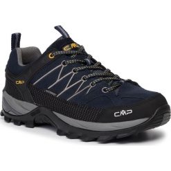 Trekkingi CMP - Rigel Low Trekking Shoes Wp 3Q13247 B.Blue/Graffite 10ND. Niebieskie trapery męskie CMP, ze skóry, bez zapięcia, trekkingowe. W wyprzedaży za 219,00 zł.
