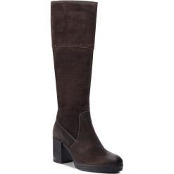 Kozaki GEOX - D Remigia A D84AFA 000HM C6372 Mud. Szare buty zimowe damskie Geox, ze skóry ekologicznej, na obcasie. Za 819,00 zł.