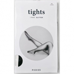 Pieces - Rajstopy. Szare pończochy damskie Pieces. Za 39,90 zł.