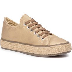 Espadryle GINO ROSSI - Toba DP415N-TWO-TKTK-2300-T 3M. Żółte espadryle damskie Gino Rossi, bez wzorów, z tworzywa sztucznego, bez obcasa, na płaskiej podeszwie. Za 249,00 zł.