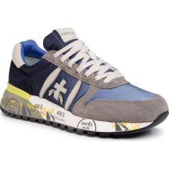 Sneakersy PREMIATA - Lander 4587 Blue. Niebieskie sneakersy męskie Premiata, na co dzień, bez wzorów, z zamszu, eleganckie, bez zapięcia. Za 869,00 zł.