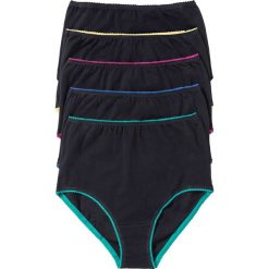 Figi: Figi z wysoką talią (5 par) bonprix czarno-kolorowy