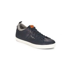 Buty Pepe jeans Marton. Niebieskie trampki męskie Pepe Jeans, bez wzorów, z jeansu, bez zapięcia. Za 239,20 zł.